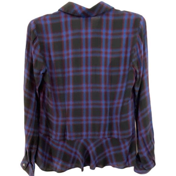 Cabi‎ Check Flannel Moody Plaid Button Down Shirt Xs #3431 - Picture 3 of 6